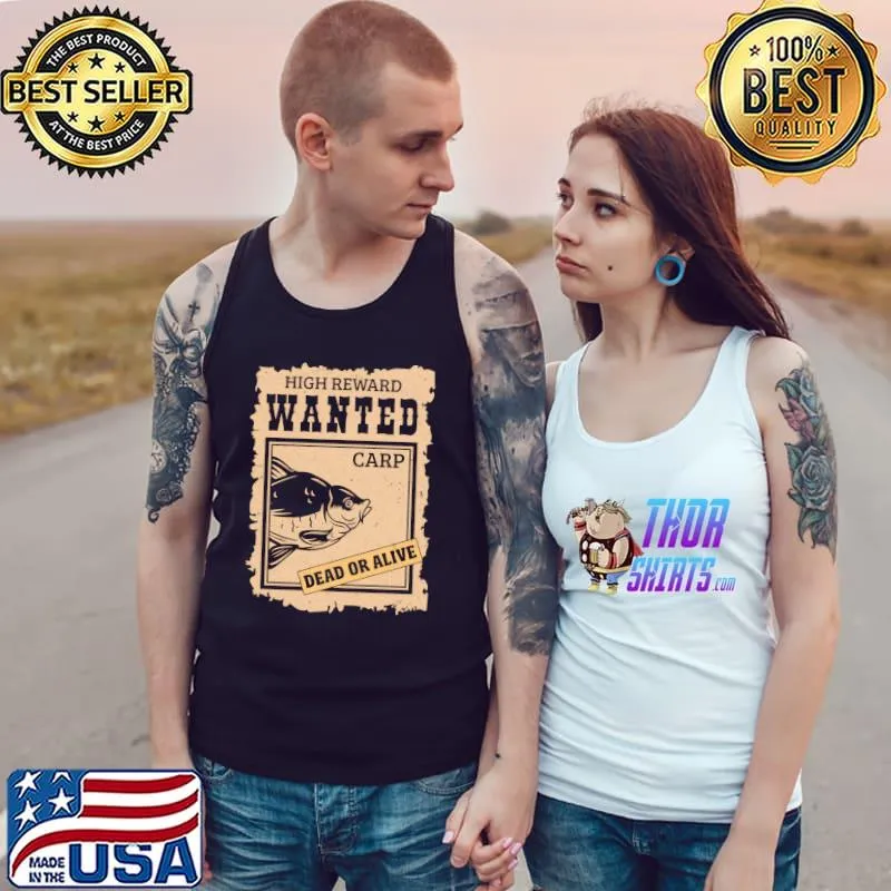 Vintage Carp Design For Fishermen And Fishing Lovers T-Shirt Tank Top