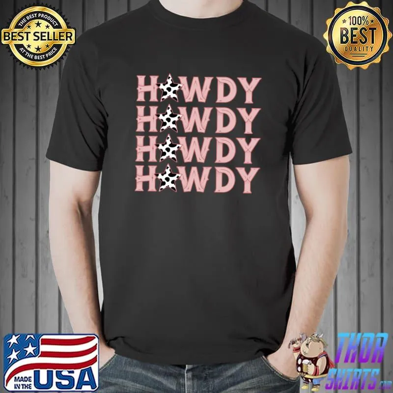 Vintage Howdy Rodeo Western Country Southern Cowgirl T-shirt