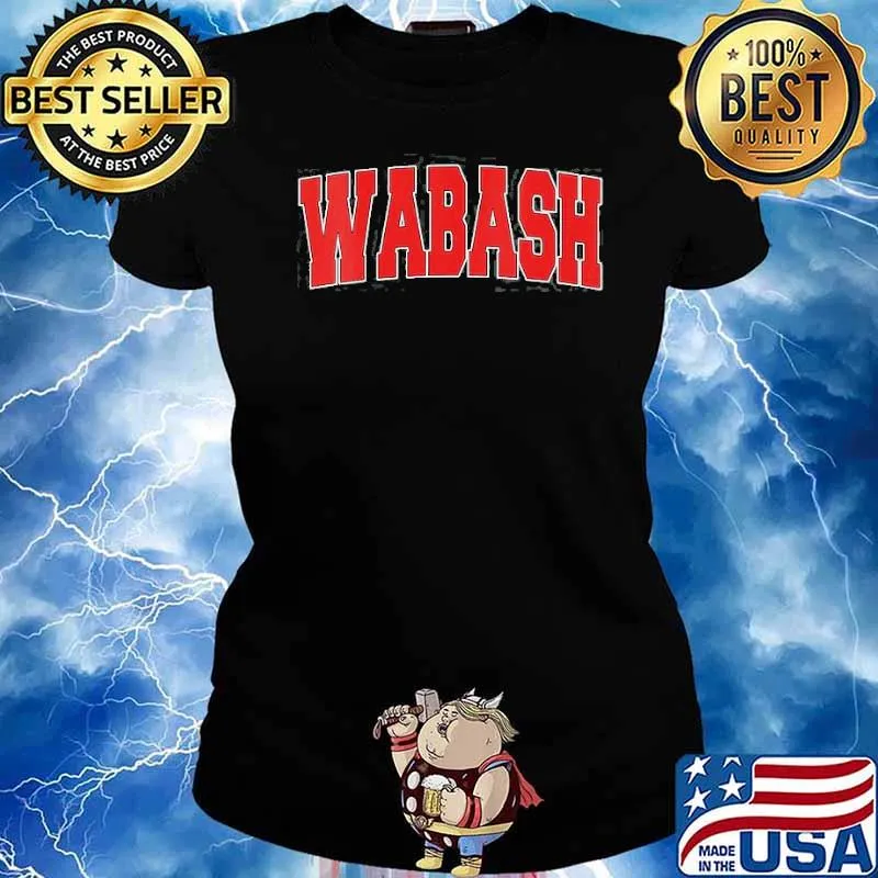 Wabash In Indiana Varsity Style Usa Vintage Sports s Ladies tee