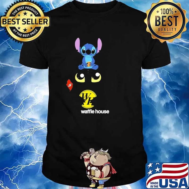 Waffle House Lilo And Stitch How to Train Your Dragon Disney Shirt