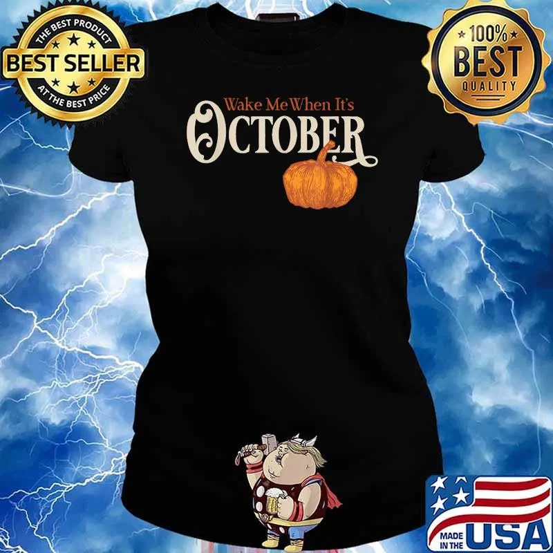Wake me when Halloqueens Are Born In October Birthday Costume Pumpkin T-Shirt Ladies tee