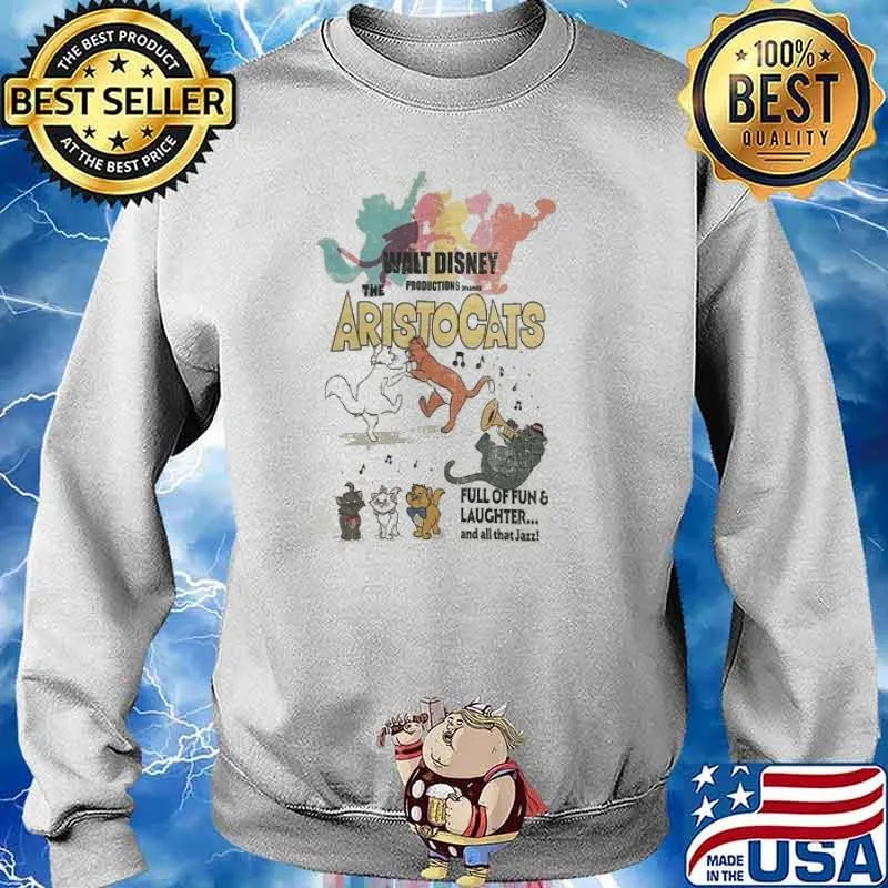 Walt disney the aristocats full of fun laughter and all that jazz cats s Sweater