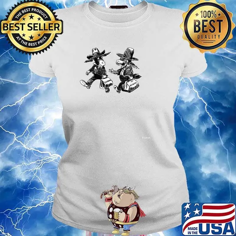 War Wolff 2 Badasses on Parole T-Shirt Ladies tee