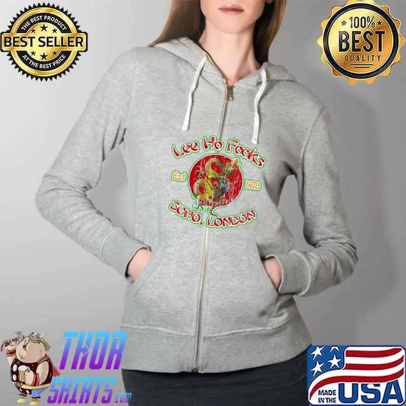 Warren Zevon Lee Ho Fooks, Soho London Est.1978 T-Shirt Full Zip Hooded
