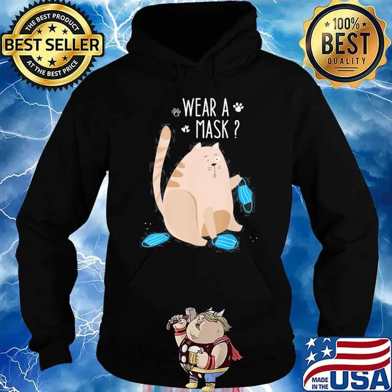 Wear A Mask Cute Cat Shirt Hoodie