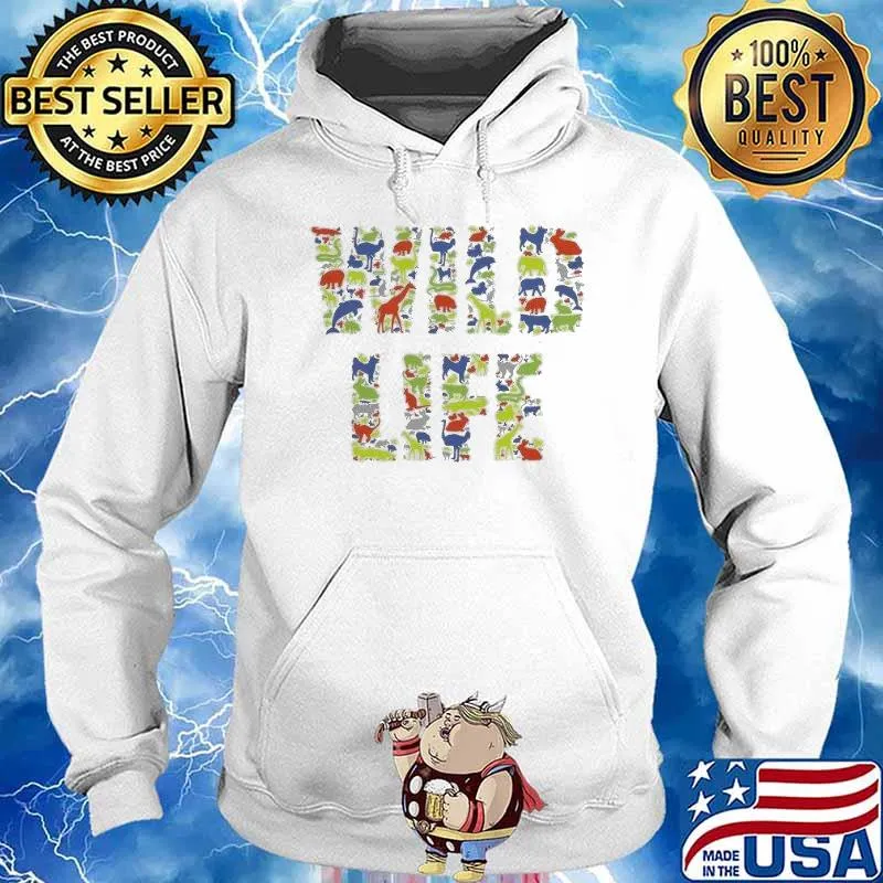 Wild life animal dolphin snack rabbit dog elephant s Hoodie