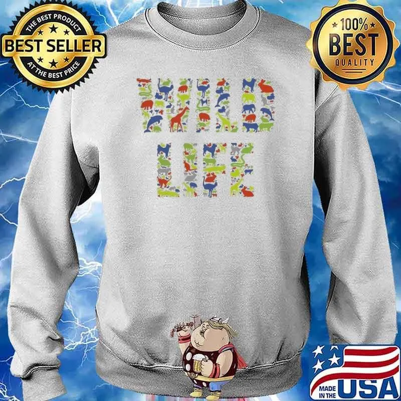 Wild life animal dolphin snack rabbit dog elephant s Sweater