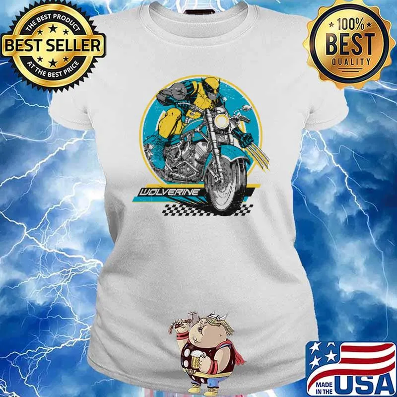 Wolverine riding motorcycle long sleeve s Ladies tee