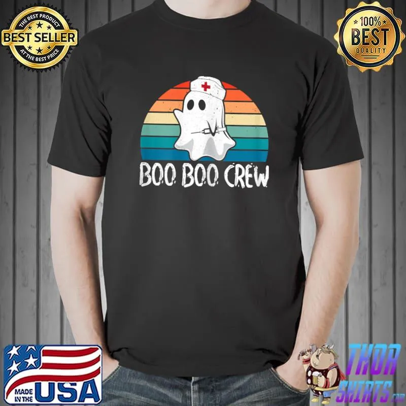 Womens Boo Boo Crew Nurse Pediatric Nurse Costume Nurse Halloween T-Shirt Unisex