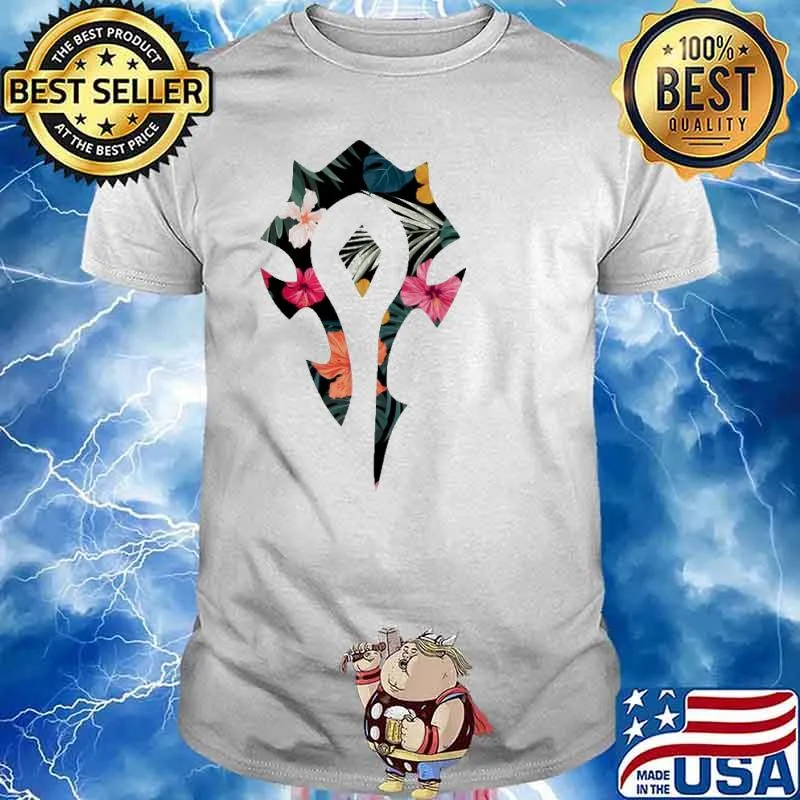 Wow Horde Flower Shirt