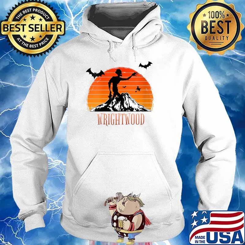 Wrightwood Halloween Zombie Haunt And Hike blood moon T-Shirt Hoodie