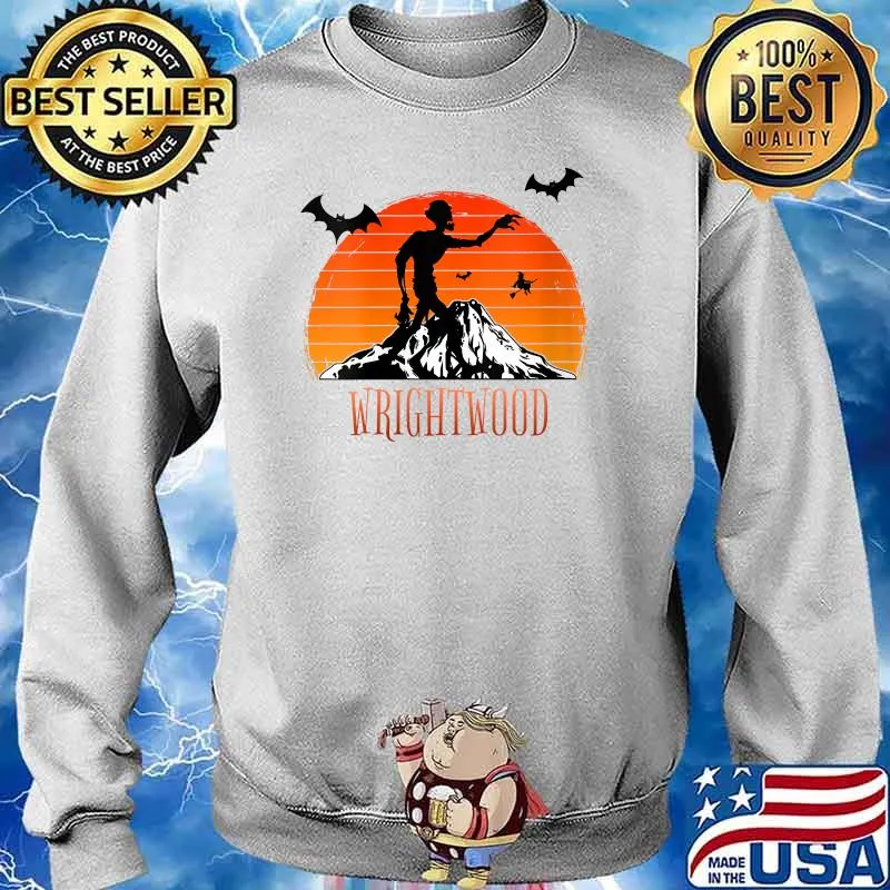 Wrightwood Halloween Zombie Haunt And Hike blood moon T-Shirt Sweater