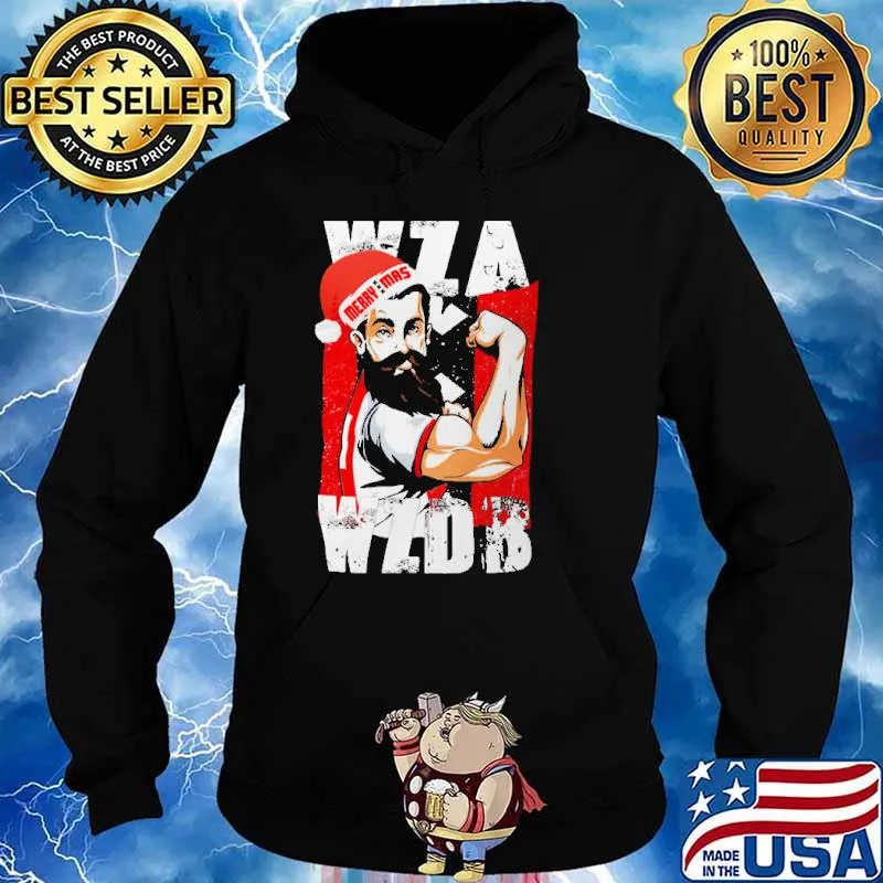 WZA WZDB Merry Mas Strong MAn Shirt Hoodie