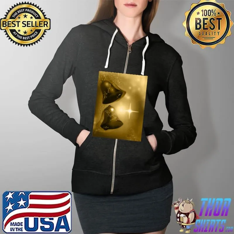 Xmas Vintage Bells Classic T-Shirt Full Zip Hooded