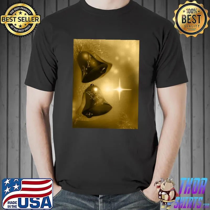 Xmas Vintage Bells Classic T-Shirt Unisex