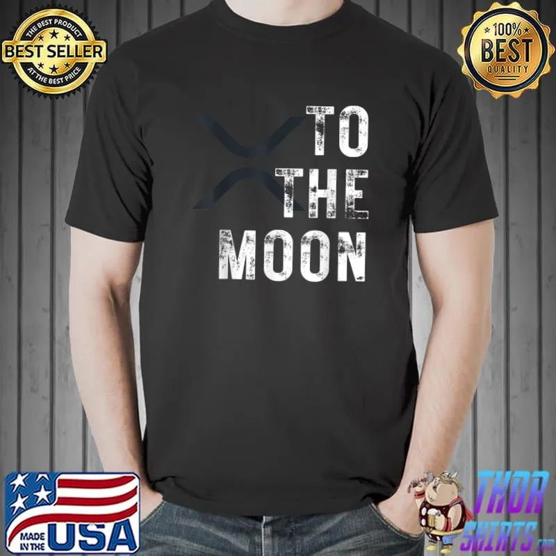XRP Coin To The Moon XRP Crypto T-Shirt
