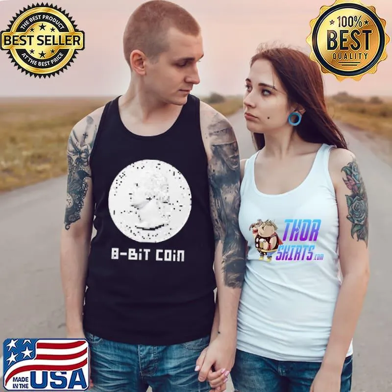 8-Bit Coin Bitcoin Shirt Tank Top