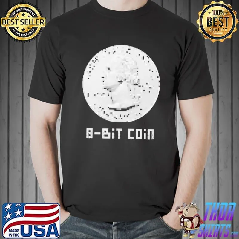 8-Bit Coin Bitcoin Shirt Unisex