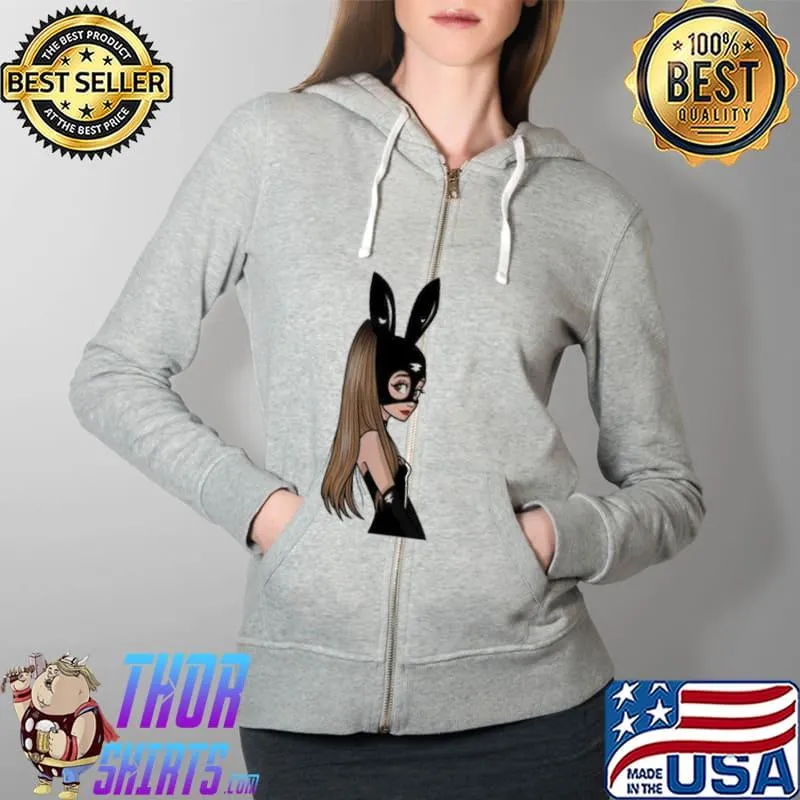 Ariana Grande Mask Eyes Shirt Full Zip Hooded