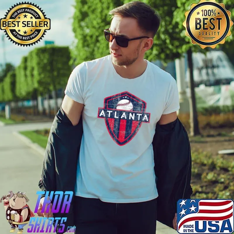 Atlanta Baseball Jersey - ATLANTA Badge T-Shirt Unisex