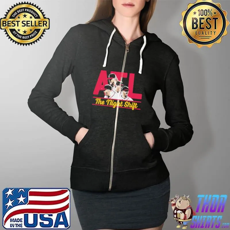 AtlantaThe Night Shift Shirt Full Zip Hooded