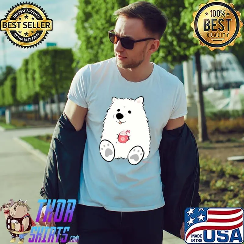 Awesome biff the Samoyed Hot Cocoa Merch Long Sleeve T-Shirt
