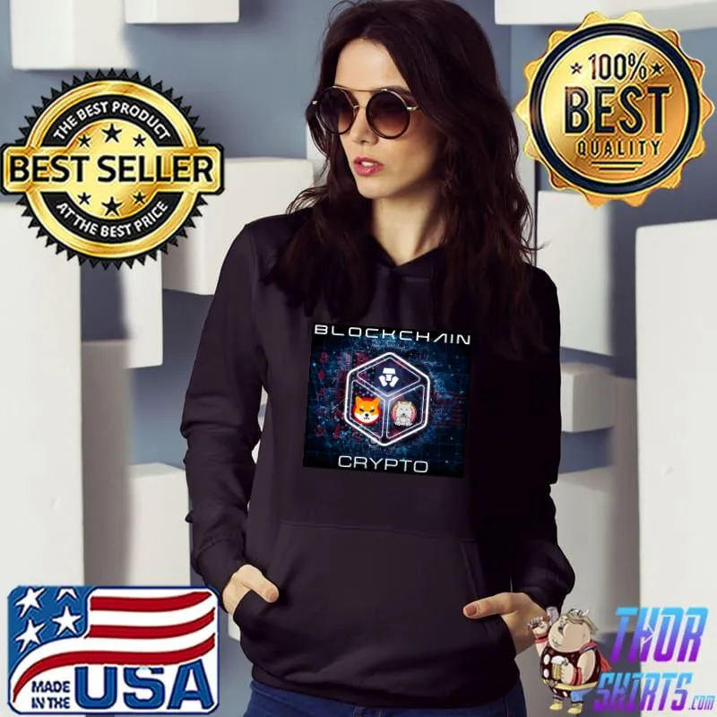Awesome BLOCKCHAIN crypto shiba T- Hoodie
