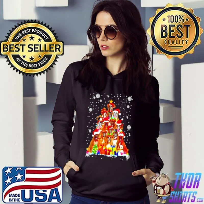 Awesome Boxer Christmas Tree shirt