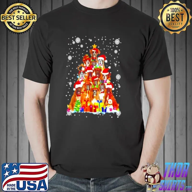 Awesome Boxer Christmas Tree Unisex