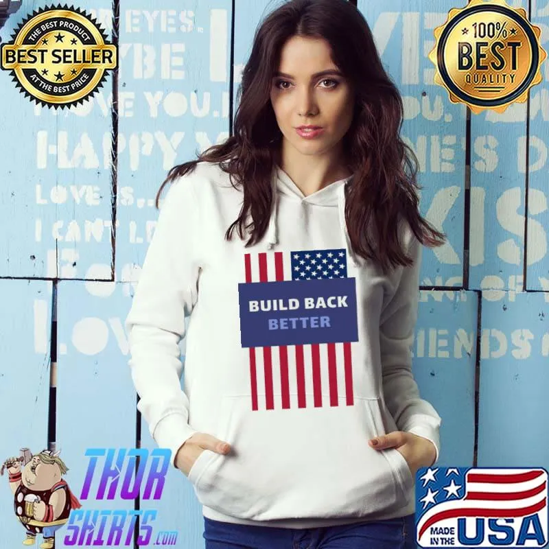 Awesome Build Back Better American Flag USA Unisex T-Shirt
