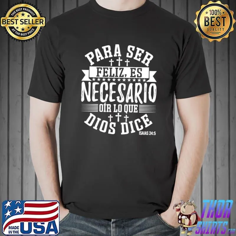 Awesome camisetas Cristianas En Espanol Frases Biblia Isaías 24.5 T-s Unisex