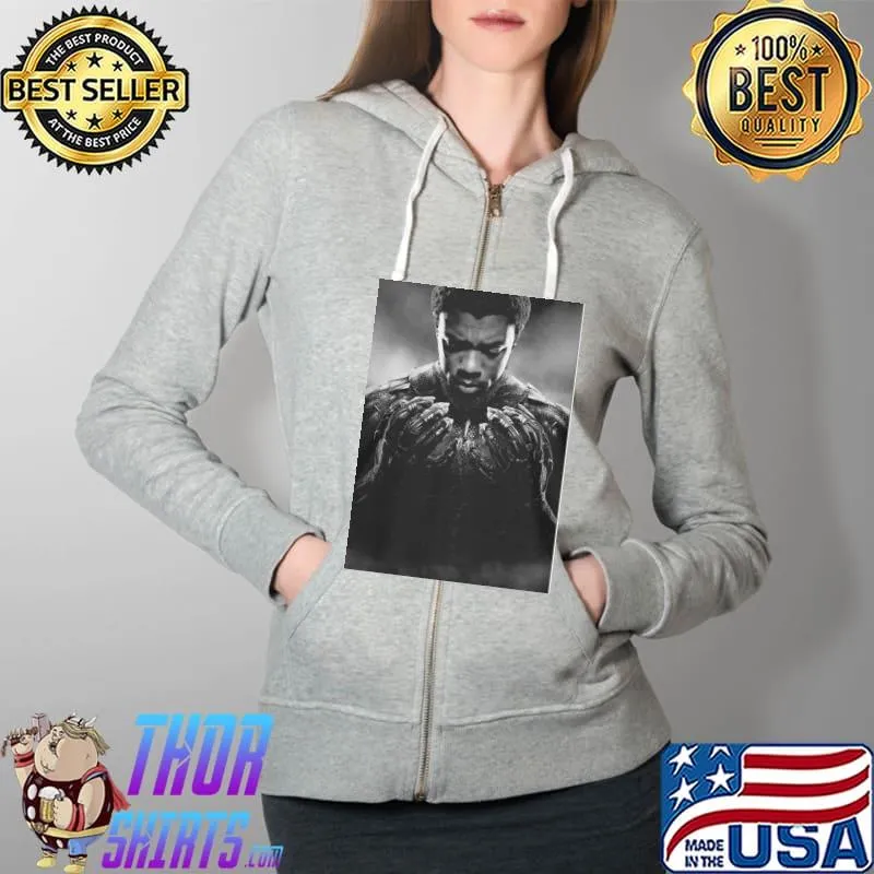 Awesome Cool Chadwick Boseman Black Panther 1977 2020 Thank You For The Memories Signature Shirt Full Zip Hooded