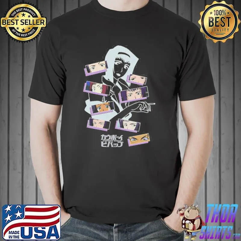 Awesome Cowboy Bebop Faye Expressions Shirt Unisex