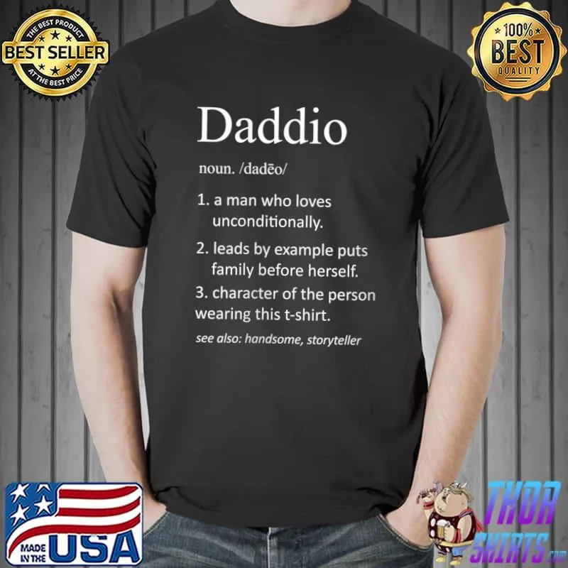 Awesome daddio Funny Definition Funny Daddio Definition for Dad T-Shirt Unisex