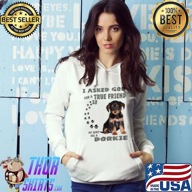 Awesome dorkie Quote Mom, Doxie Yorkie Dad, Cute Doxie Yorkie Dog T-s Hoodie
