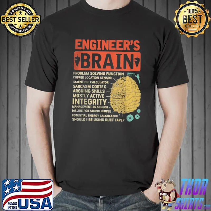 Awesome Engineer's brain problem solving process engineering Unisex