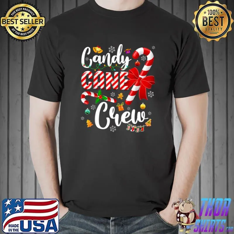 Awesome Funny Can.Dy Cane Crew Christmas S.Weet Can.Dy Light Lover T- Unisex