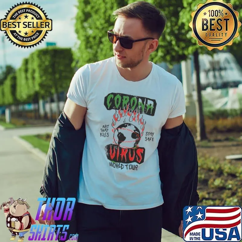 Awesome Gallery Dept Atk Corona Virus World Tour T Shirt Unisex