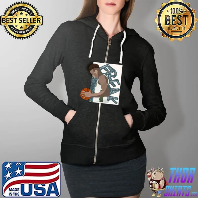 Awesome Giannis Antetokounmpo The Greek Freak Unisex T-Shirt Full Zip Hooded