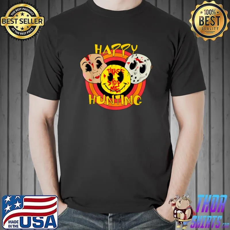 Awesome happy Hunting Retro Gamer Graphic T-Shirt Unisex