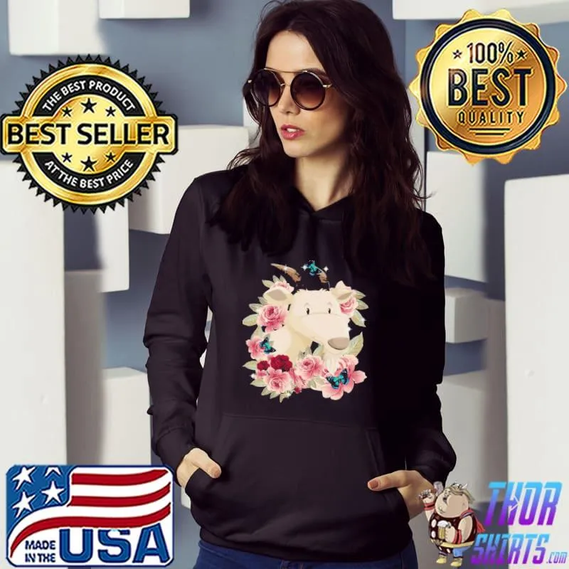 Awesome I Love Goat Flower Shirt