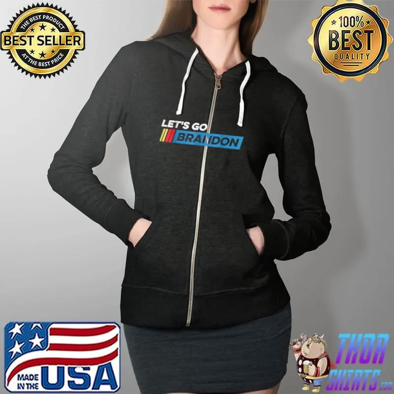 Awesome let’s Go Brandon Joe Biden Chant Fake news strikes again T Shirt Full Zip Hooded