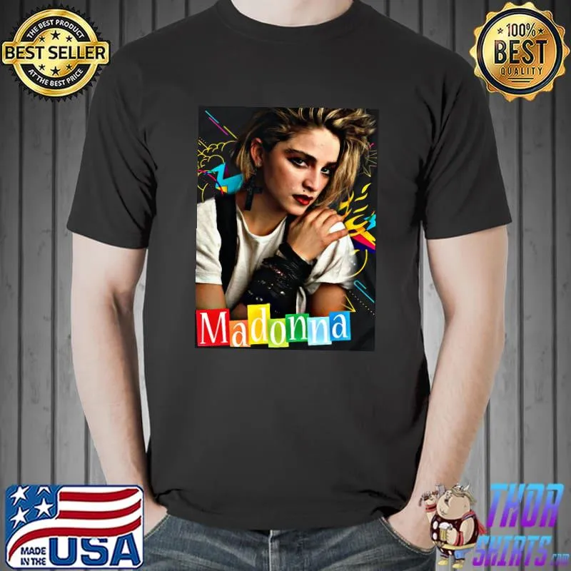 Awesome Madinna Singer Queen of Pop Retro LGBT Shirt Unisex