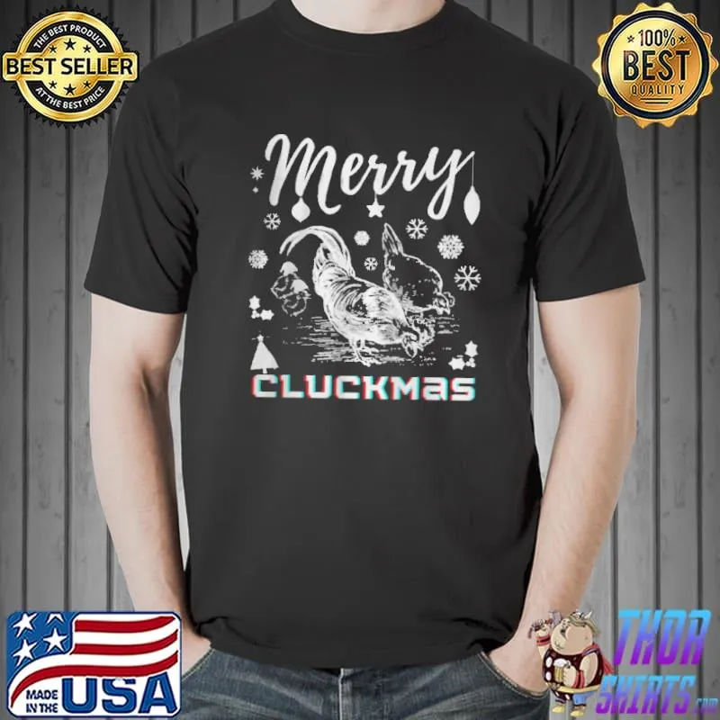 Awesome Merry christmas chicken merry cluckmas vintage retro Unisex