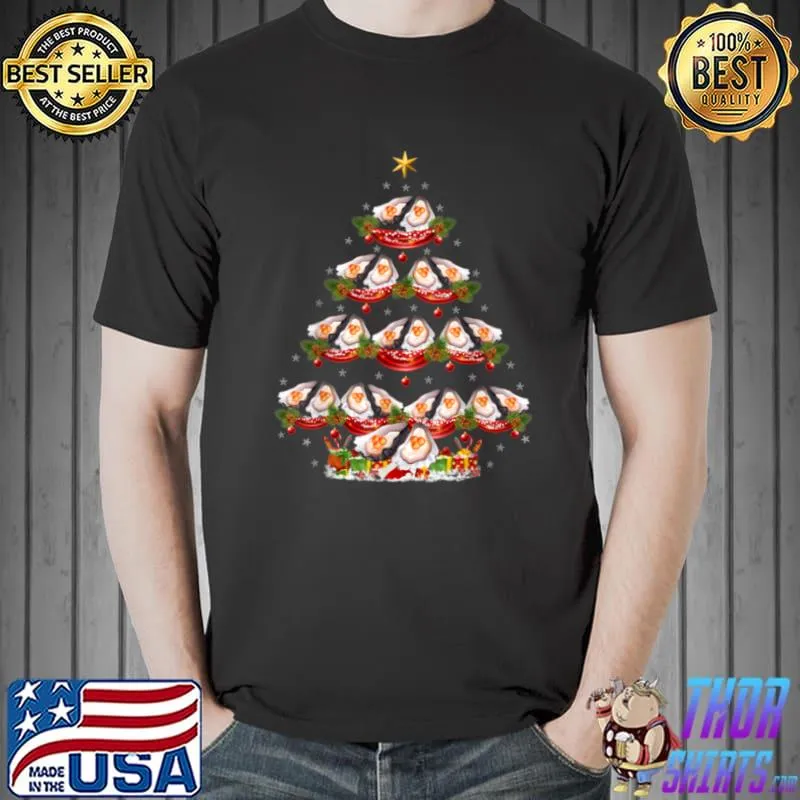 Awesome Oyster Fish Xmas Tree Lighting Oyster Christmas Tree T Shirt Unisex