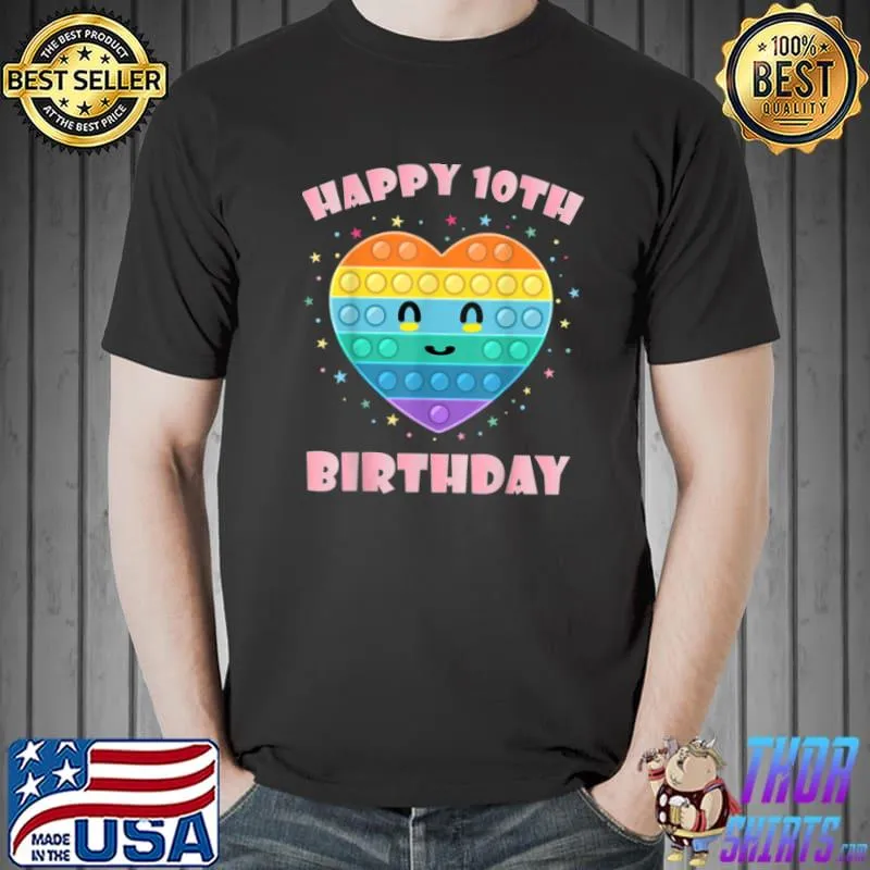 Awesome Pop it 10th birthday for girls T Shirt Unisex