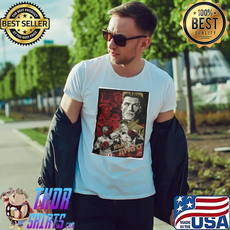 Awesome Rocky Ivan Drago Boxer Movie Retro Russia Shirt Unisex