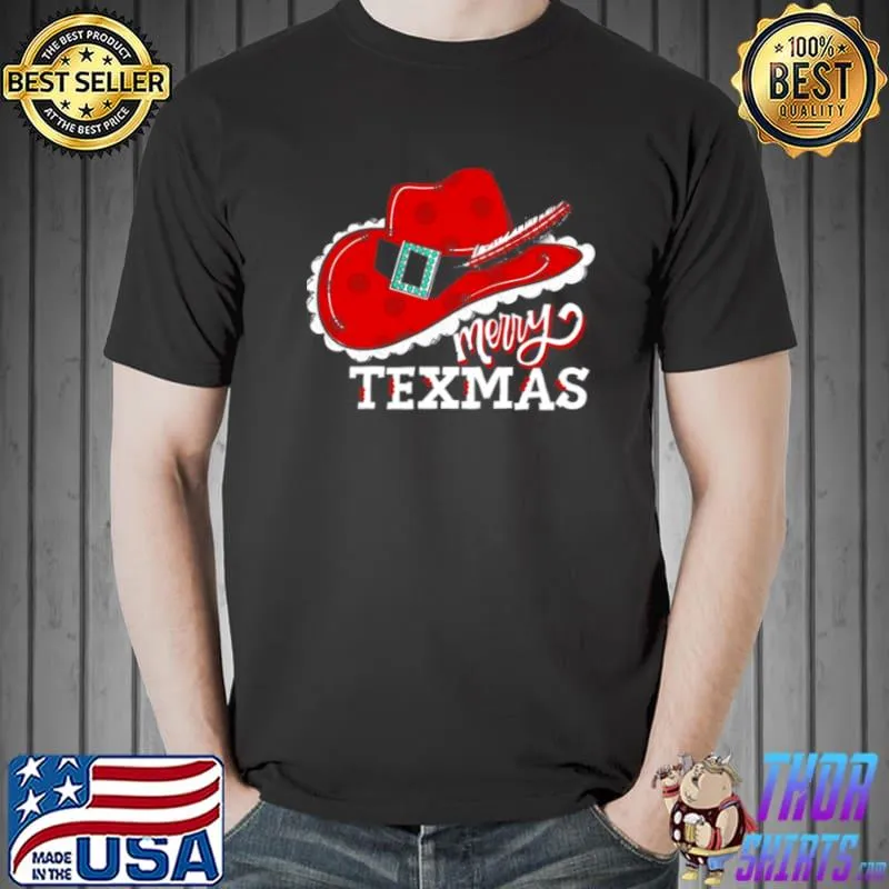 Awesome Tex Hat Merry Texmas Christmas Shirt Unisex