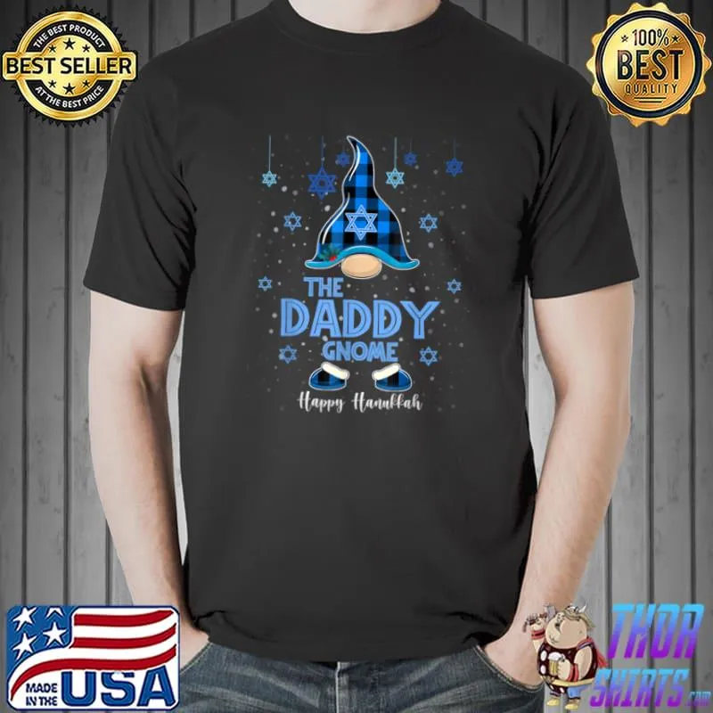 Awesome The Daddy Gnome Happy Hanukkah Jewish Gnomes Lover Chanukah T Shirt Unisex