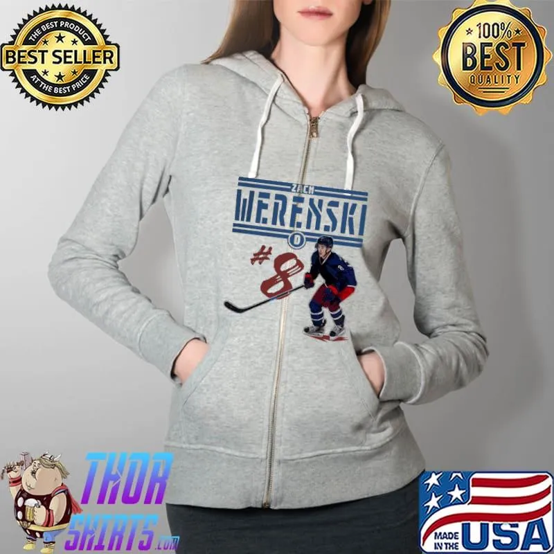 Awesome Top Zach Werenski Columbus Hockey Official Shirt Full Zip Hooded